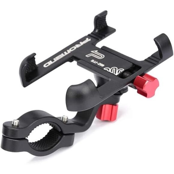 Motorcycle＆Bike Phone Mount, Aluminum Alloy Bicycle Handlebar Cellphone Holder - Picture 8 of 8